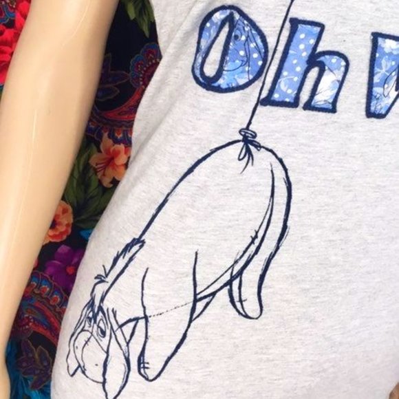 WOMEN'S WINNIE THE POOH EEYORE "OH WELL" SHIRT SIZE LARGE TOP DISNEY STORE - Picture 5 of 6